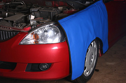 Защитная накидка на авто при ремонте
